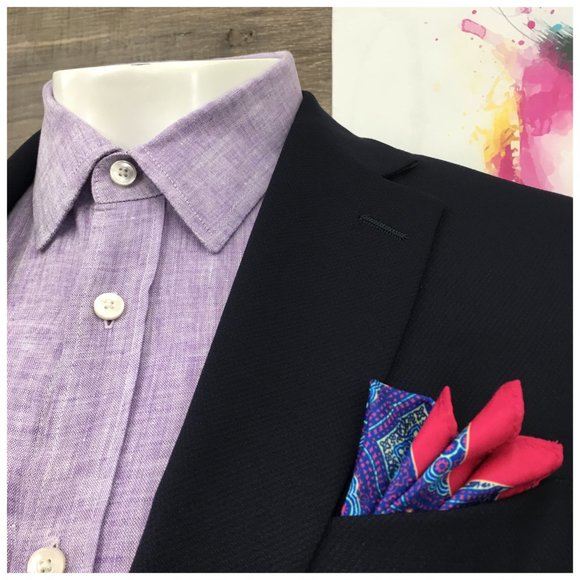 Hart Schaffner Mens Blazer Sport Coat Two Button Jacket Wool 40R Casual Suit USA - Picture 4 of 13